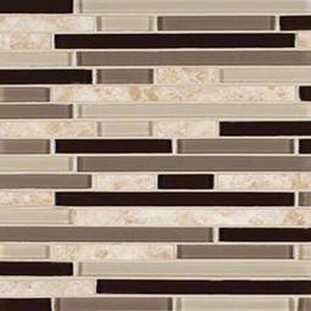 Amalfi Cafe Interlocking Pattern 6mm Porcelain Glass Tile