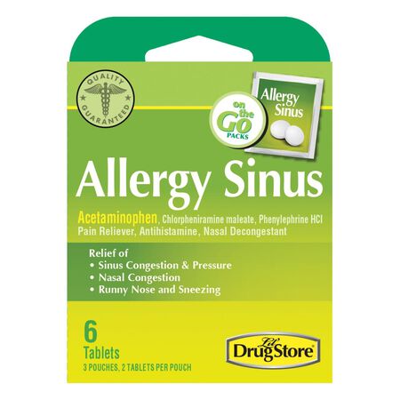 Lil Drug Store Allergy Sinus Relief 6 ct 6 pk