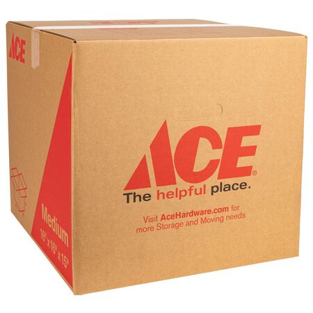 Ace 15 in. H X 16 in. W X 16 in. L Cardboard Corrgugated Box 1 pk