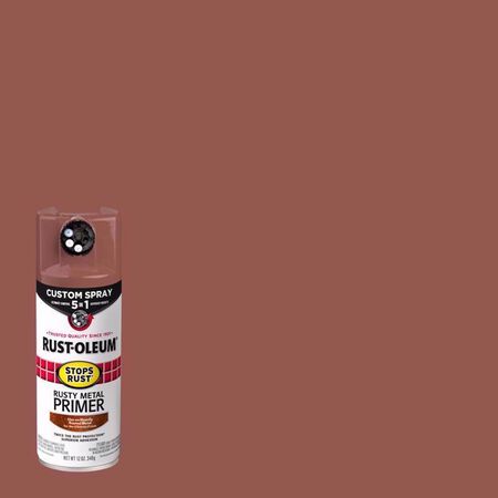 Rust-Oleum Stops Rust Flat Brown Primer Spray 12 oz.