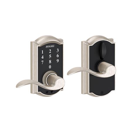 Schlage Satin Nickel Steel Electric Touch Screen Entry Lock
