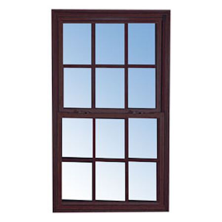 36 in. x 48in. Bronze Insulated Window (6/6 Window Pane Arrangement)