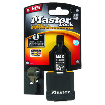Master Lock Magnum 3-9/16 in. H X 1-9/64 in. W X 1-3/4 in. L Laminated Steel Dual Ball Bearing Locki