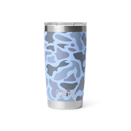 YETI Rambler 20 oz. Blue Camo BPA Free Tumbler with MagSlider Lid