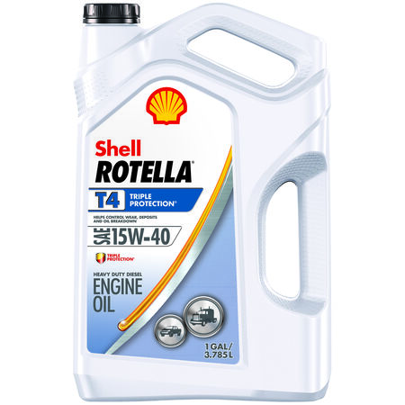 Shell Rotella 15W-40 Diesel Heavy Duty Engine Oil 1 gal 1 pk