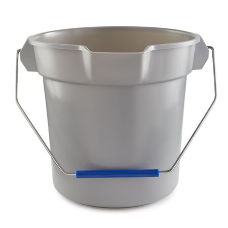 Quickie Bulldozer 10 qt Bucket Gray