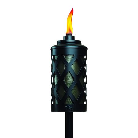 TIKI Convertible Black Metal 65 in. Urban Outdoor Torch 1 pc