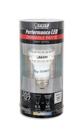 FEIT Electric LED Bulb 6.5 watts 350 lumens 3000 K Medium Base (E26) PAR16 Warm White 45 watts