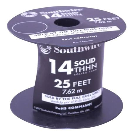 Southwire 25 ft. 14 Solid THHN Building Wire