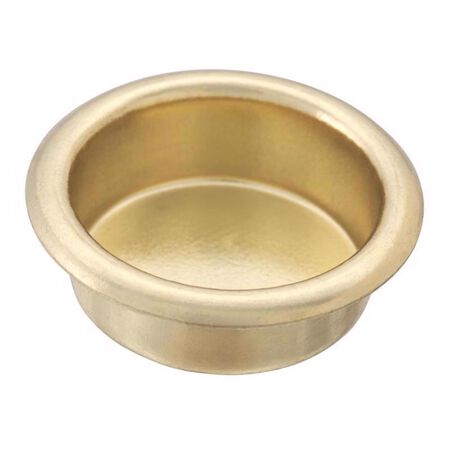 Ace.75 in. L Brass-Plated Steel Flush Mortise Finger Pull