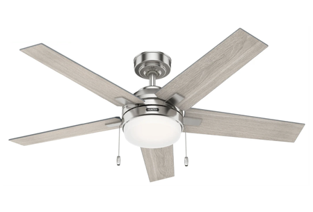 Bartlett 52" Brushed Nickel Ceiling Fan with LED Light