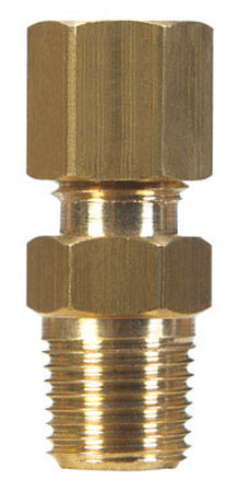 Ace 1/2 in. Dia. x 3/8 in. Dia. Brass Compression Connector