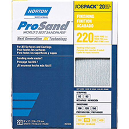 SANDPAPER AL OXD 220GRT 9X11IN