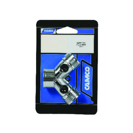 Camco 1in. Hose x 1in. Galvanized Malleable Iron 3-Way Valve