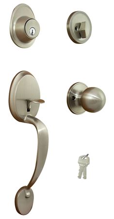 ProSource S7P31-PS Combination Lockset, Satin Nickel, T3 Interior Handle, 3 Grade, Brass
