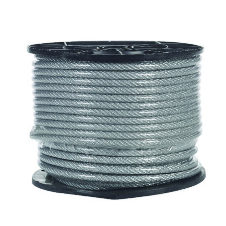 Campbell Chain Galvanized Steel Aircraft Cable 1/4 in. Dia. x 200 ft. L