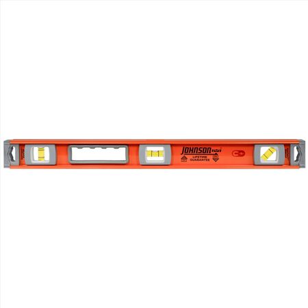 Johnson 24 in. Aluminum Magnetic I-Beam Level 3 vial