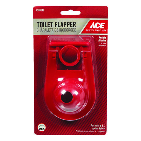 Ace Toilet Flapper Red