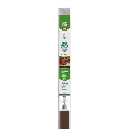M-D Building Products DENY Bronze Aluminum/Vinyl Sweep For Doors 36 in. L X 0.25 in.