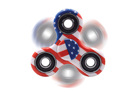 USA flag fidget spinner