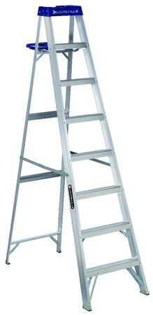 8 ft Louisville AS2108 Aluminum Step Ladder, Type I, 250 lb Load Capacity
