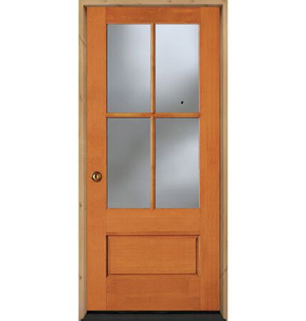 Simpson Door Fir 3'0"X6'8" 4 Lite RH TRADITIONAL SASH SGL Glaze