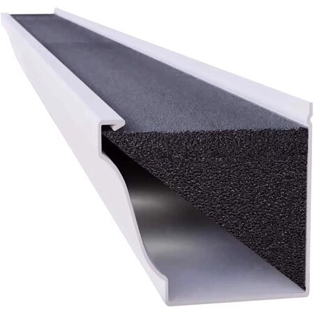 GutterFoam 5 in. W X 48 in. L Black Polyester Foam Gutter Guard 1 pk