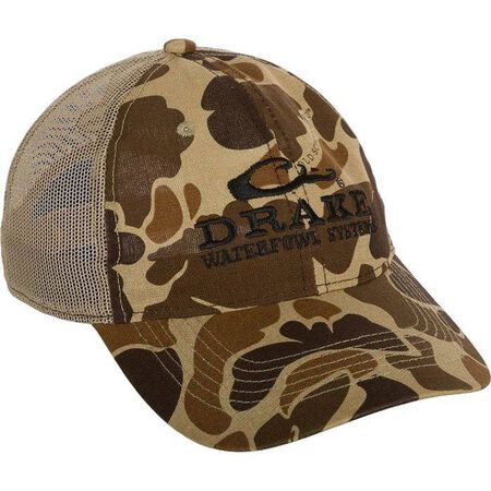 Drake Mesh Back Camo Cap (Old School Camo)
