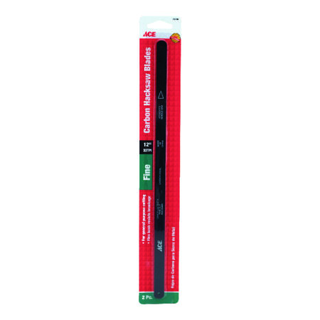 Ace 12 in. Carbon Steel Hacksaw Blade 32 TPI 2 pk
