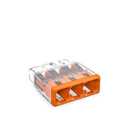 Wago 3 Port Push-In Wire Connector 100 Pack