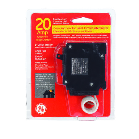 GE Q-Line 20 amps Arc Fault Single Pole Circuit Breaker