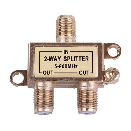 Monster Just Hook It Up 2 Way Coax Splitter 75 ohm 900 MHz 1 pk