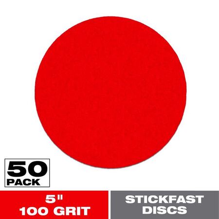 Diablo StickFast 5 in. Ceramic Blend Adhesive Sanding Disc 100 Grit Medium 50 pk