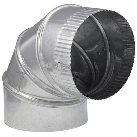 Imperial 6 in. D X 6 in. D Adjustable 90 deg Galvanized Steel Elbow Exhaust