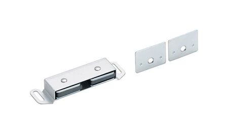 Amerock 1/2 in. H X 3.5 in. W X 1 in. D Aluminum Magnetic Catch