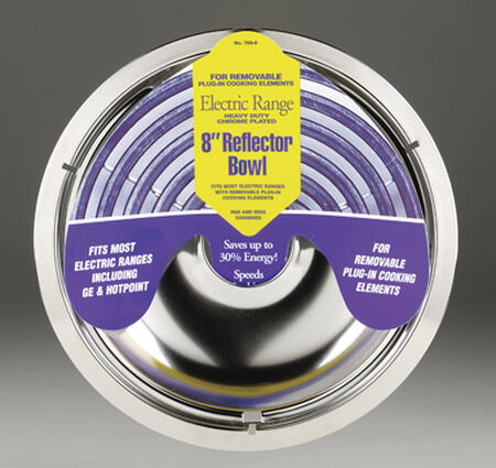 Stanco Chrome-Plated Steel Range Reflector Bowl 8 in.