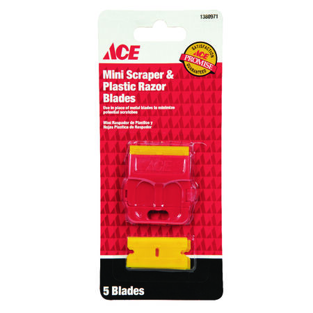 Ace 0.19 in. W Plastic Double Edge Scraper