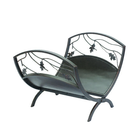Panacea Colonial Brown Powder Coated Metal Log Rack