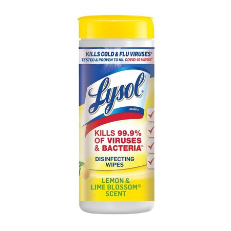 Lysol Lemon & Lime Blossom Scent Disinfecting Wipes 35 ct 1 pk