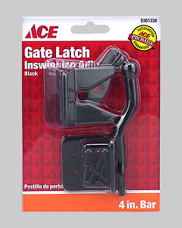 Ace Adjustable Inswing Gate Latch Inswing 4 in. Adjusts for Sag on