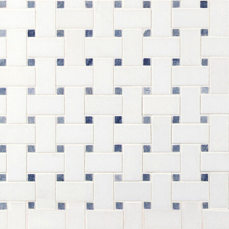 AZULA BASKETWEAVE Polished Marble Tile