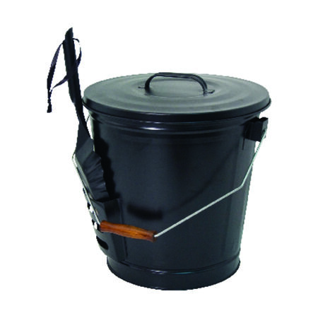 Panacea Black Matte Metal Ash Container and Shovel Set