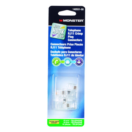 Monster Just Hook It Up RJ-11 Crimp Plug Connector