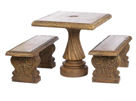 Table Concrete Square Set