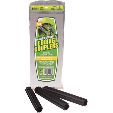Master Mark Master Gardener 3 in. L X 8 in. H Plastic Black Edging Coupler Kit