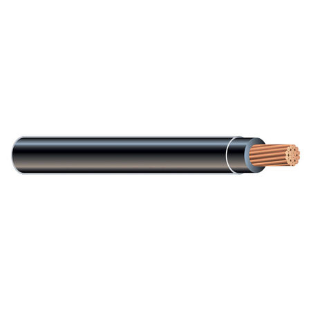 Southwire 500 ft. 1/0 THHN Stranded Wire Black - Sold by the foot