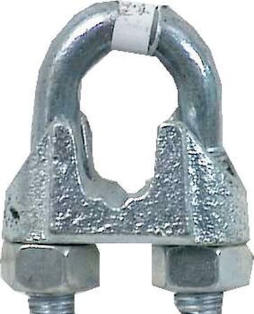 Campbell Electrogalvanized Malleable Iron Wire Rope Clip 1-1/2 in. L Campbell Electrogalvanized Malleable Iron Wire Rope Clip 1-1/2 in. L