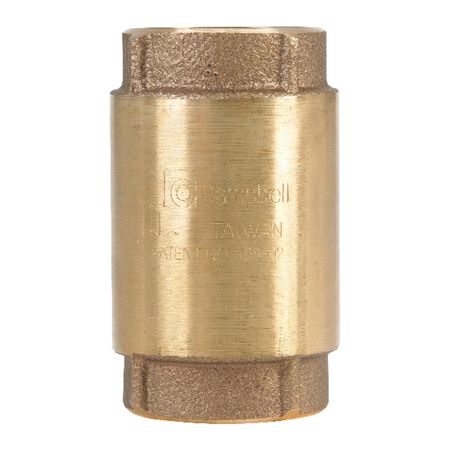 Campbell 1-1/4 in. D X 1-1/4 in. D FNPT x FNPT Red Brass Spring Loaded Check Valve