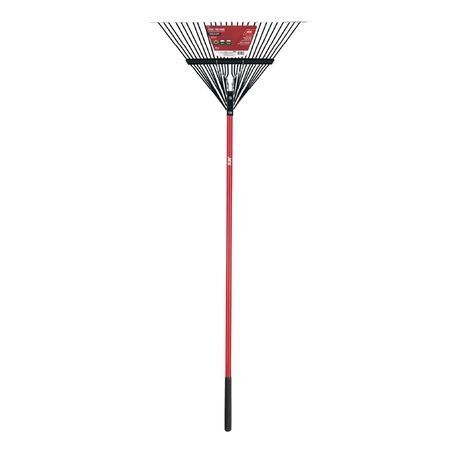 Ace 65 in. 24 Tine Steel Rake Fiberglass Handle