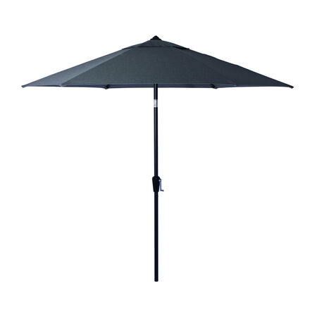 Living Accents Biltmore 9 ft. Tiltable Gray Market Umbrella